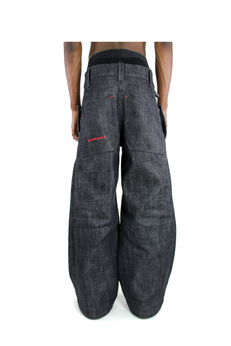 パンツ raw baggy denim Super baggy denim pants – YZ