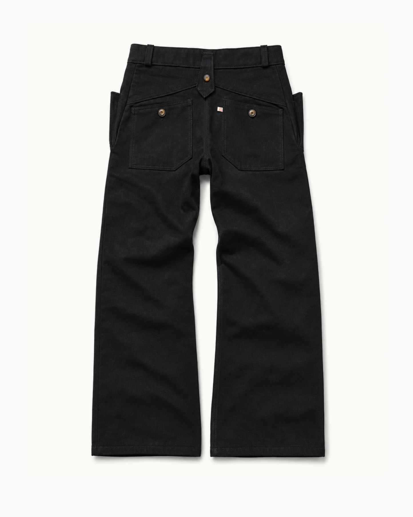 BUTTON BOOTCUT BLACK JAPENESSE SELVEDGE 085
