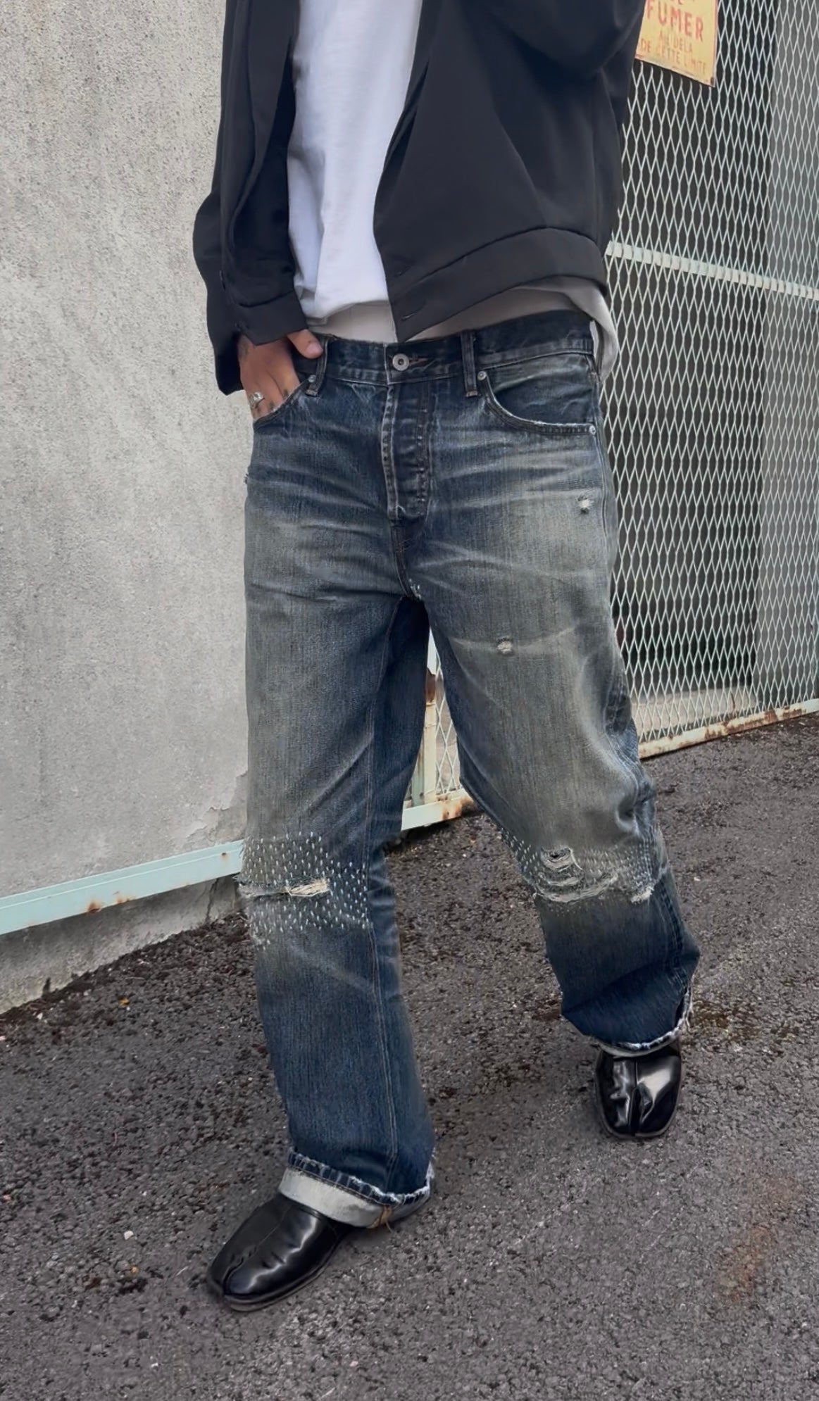 SASHIKO REPAIR SELVEDGE DENIM
