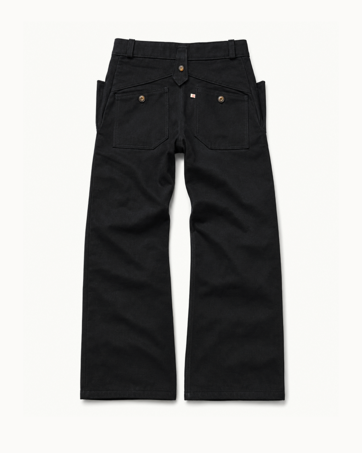 BUTTON BOOTCUT BLACK JAPENESSE SELVEDGE 085